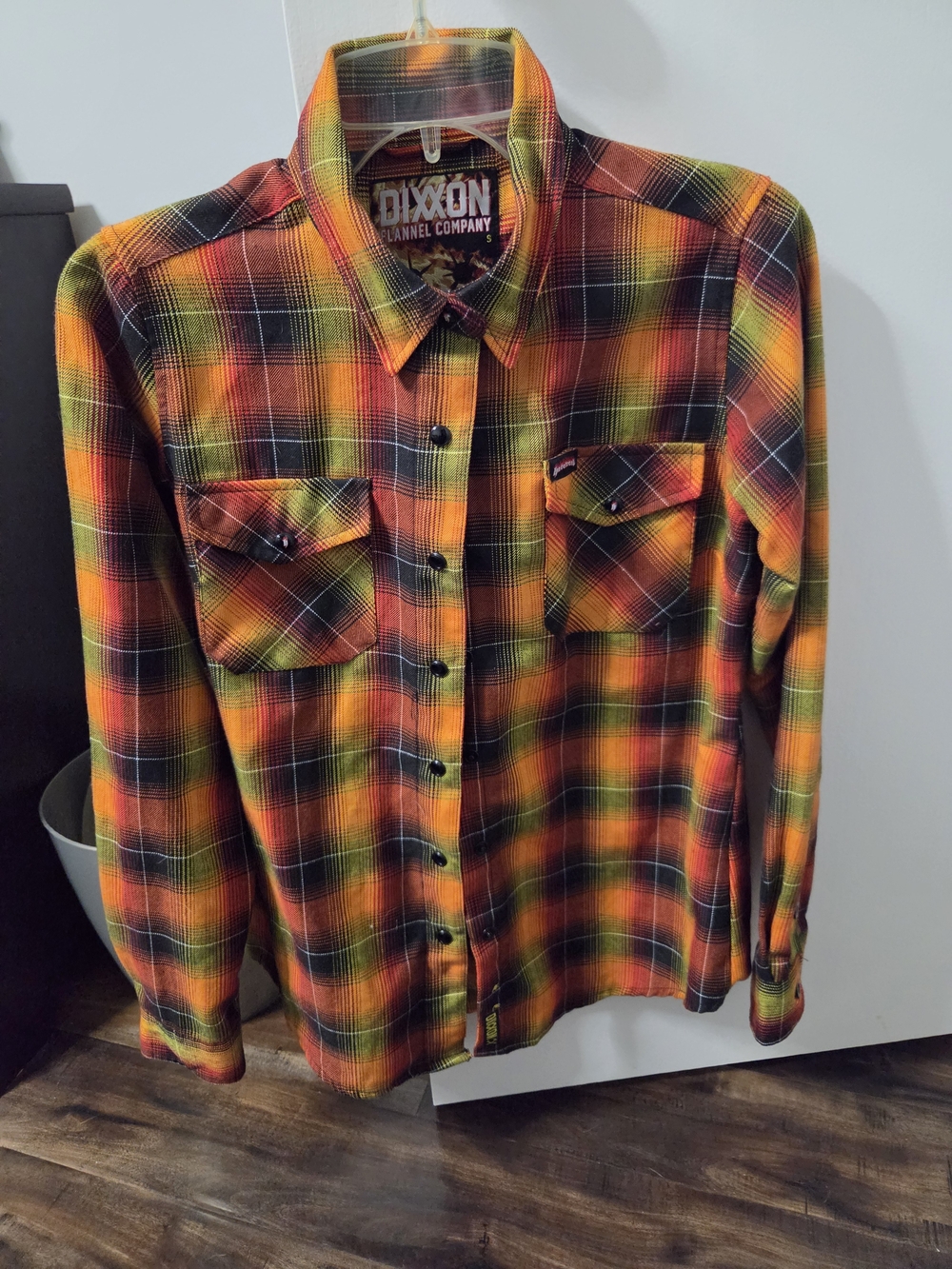 Dixxon Flannel Shirt - Orange Plaid Button-Up